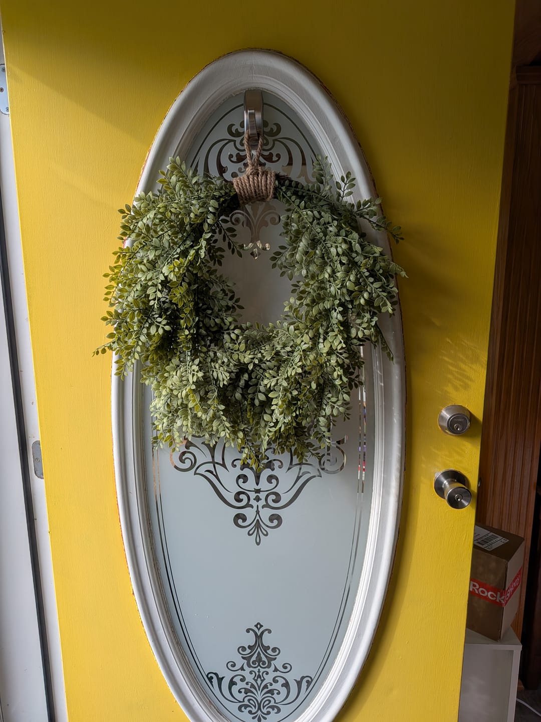 Customer photo review of Celyse Leafy Wreath