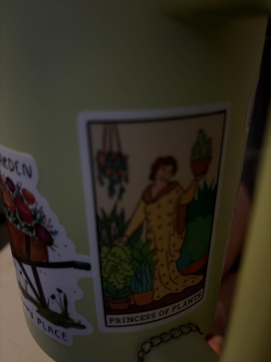 Customer photo review of "Princess of Plants" Tarot Card Sticker