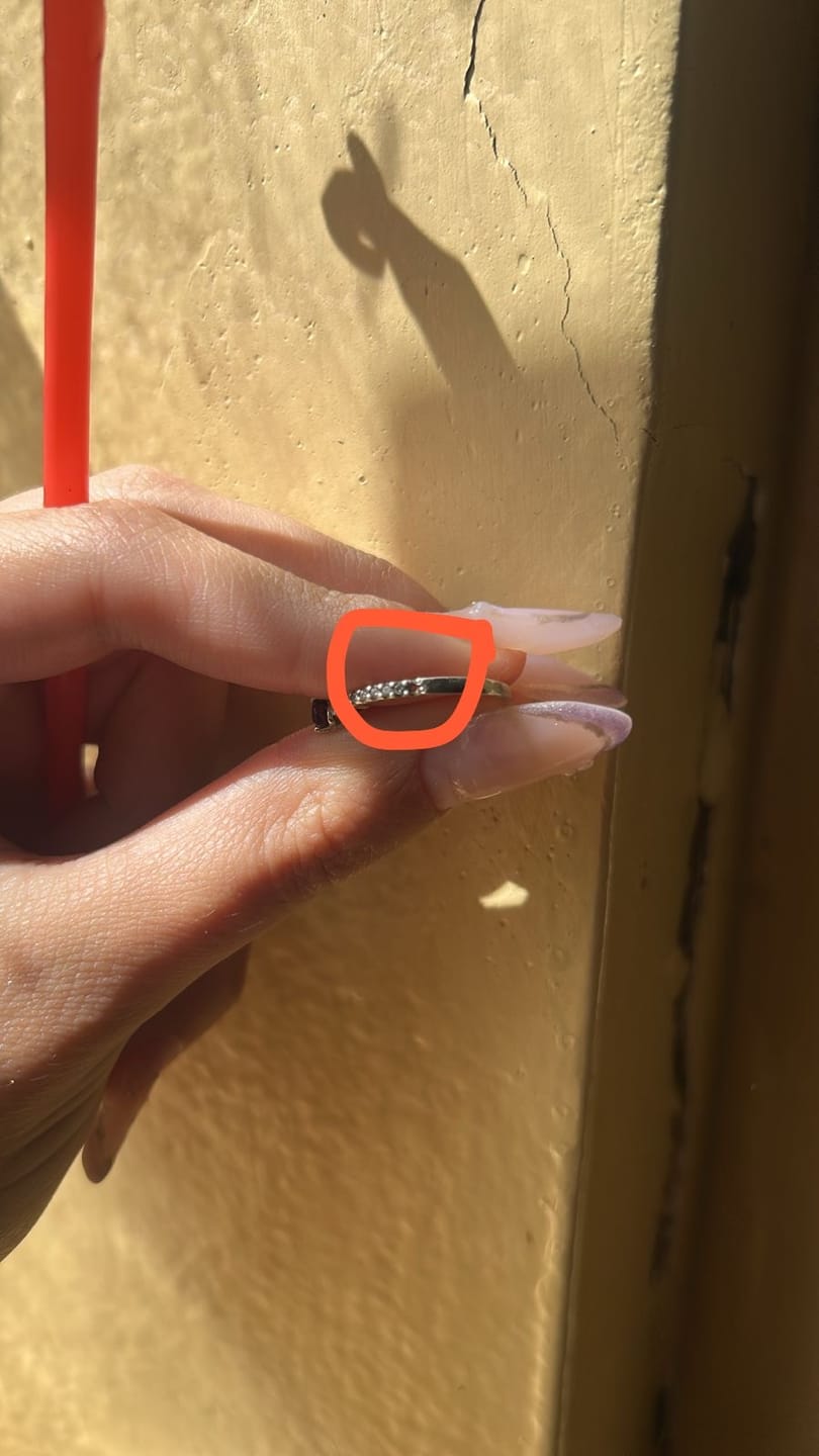 Customer photo review of Par de Aliança Arraial do Cabo 3mm - Prata 950