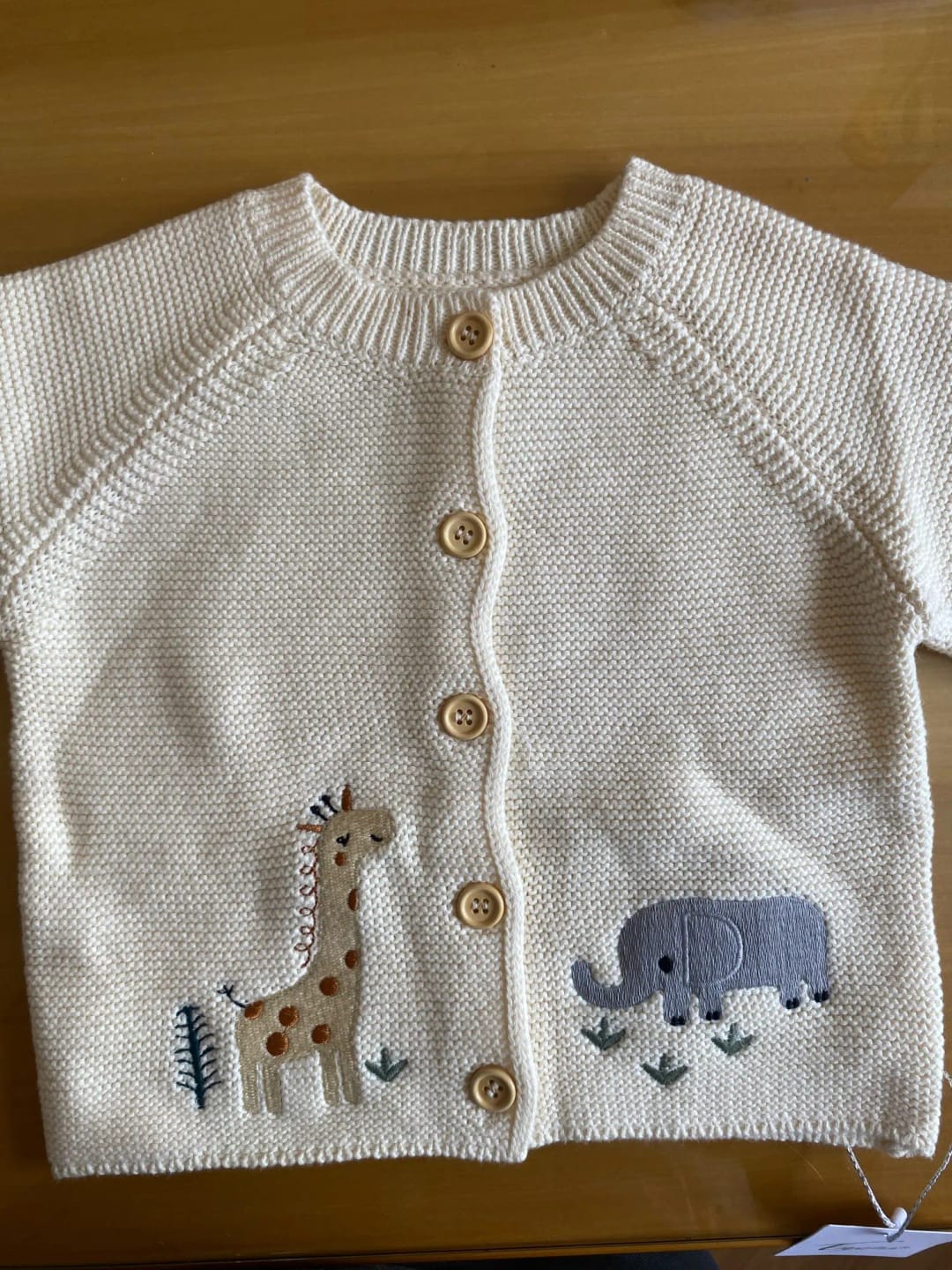Customer photo review of Animal Embroidery Sweater Cardigan