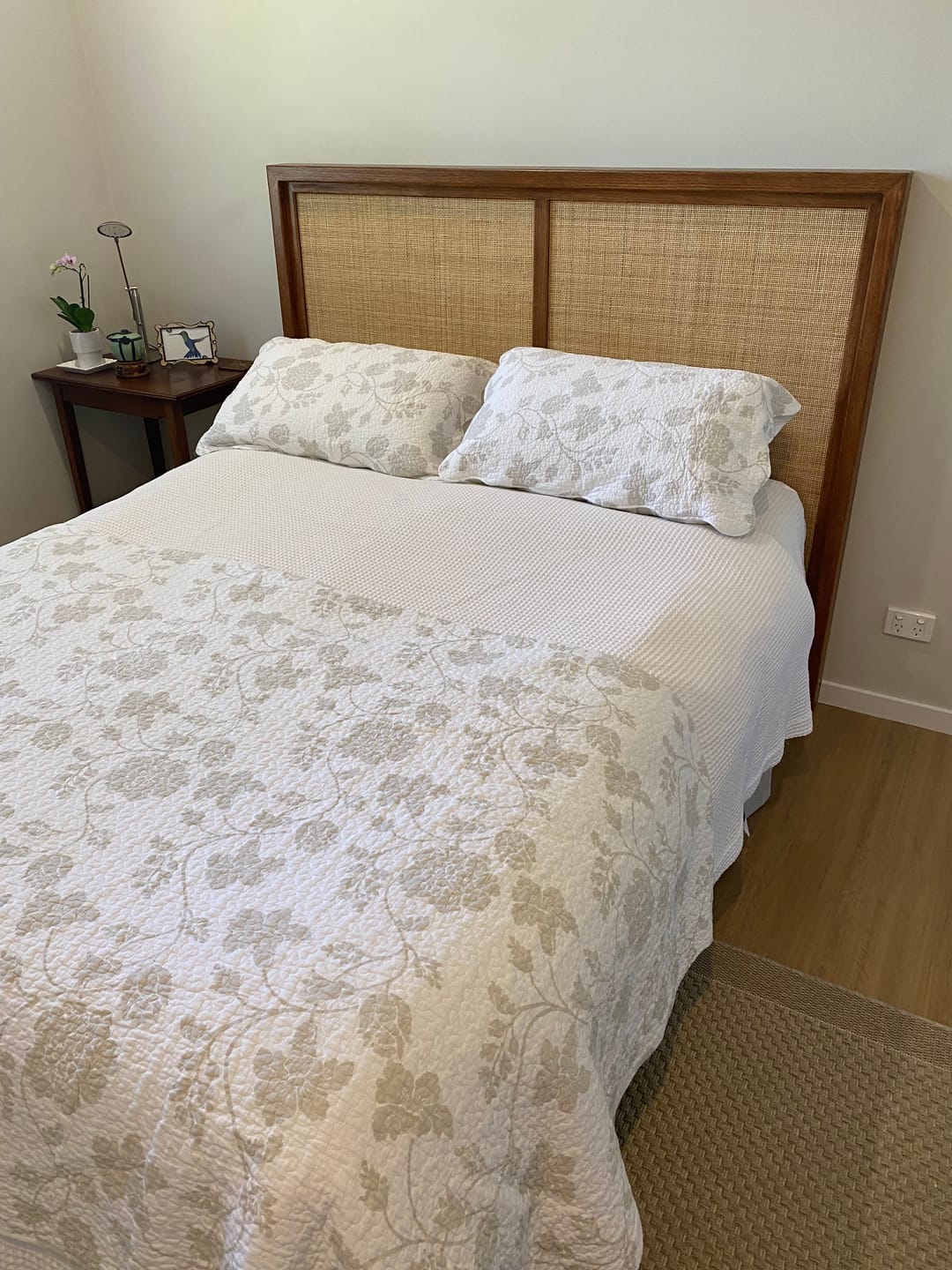 Customer photo review of Natural Rattan Cane Webbing Roll | Pre-Cut Sheets for Furniture & Chair Repair