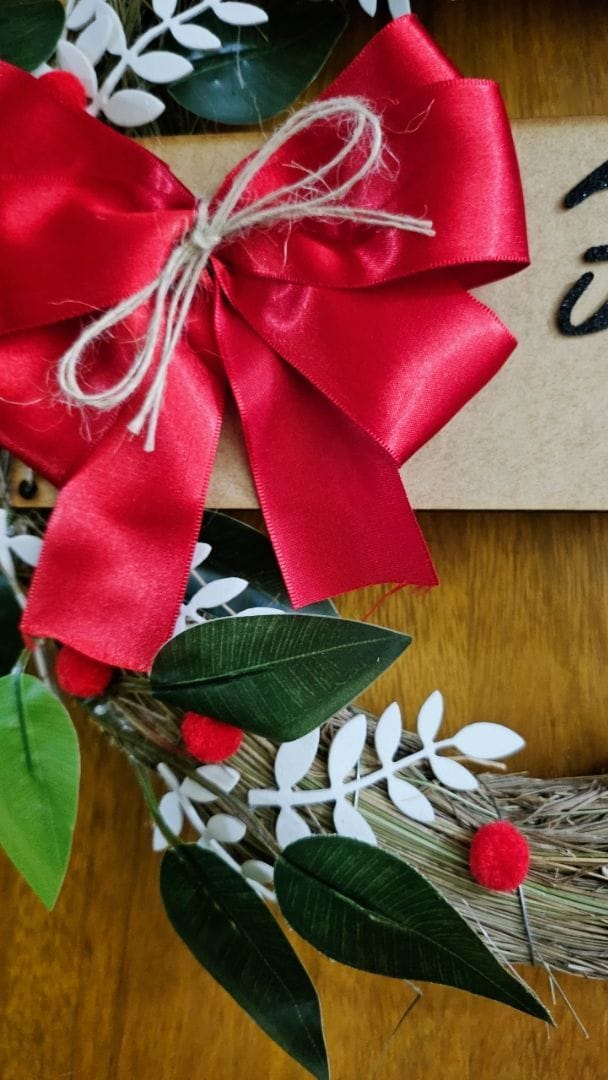 Customer photo review of Guirlanda de Natal Luxo Decorada 30cm para Porta