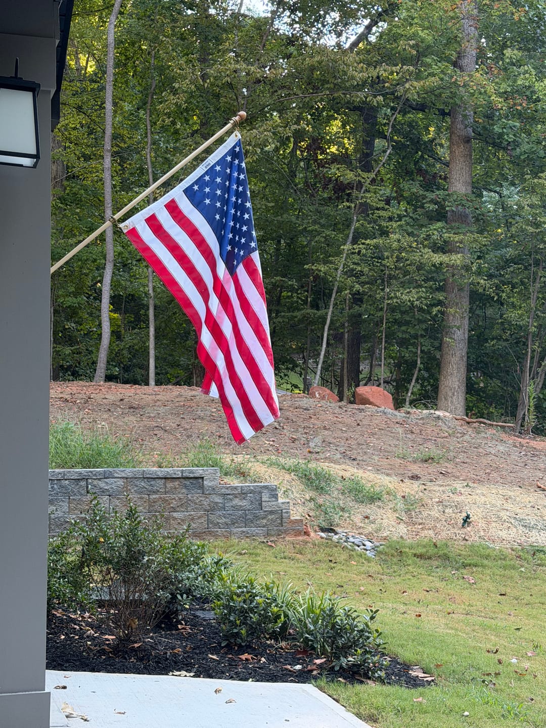 Customer photo review of 3' x 5' American Flag Set