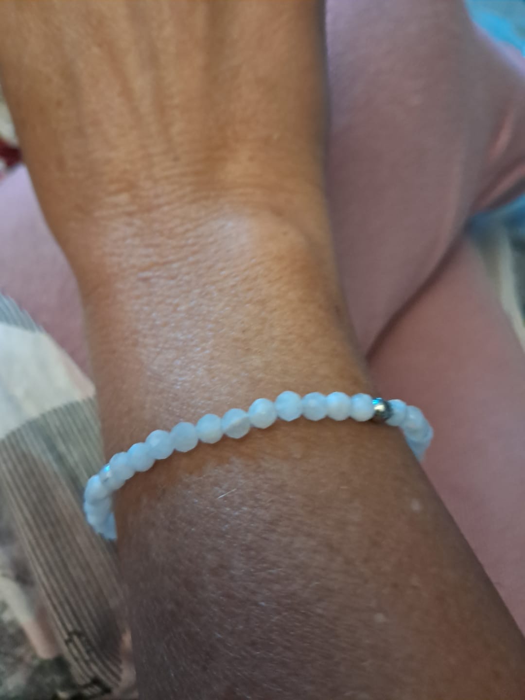 Customer photo review of Mondstein Armband - Naturperlen