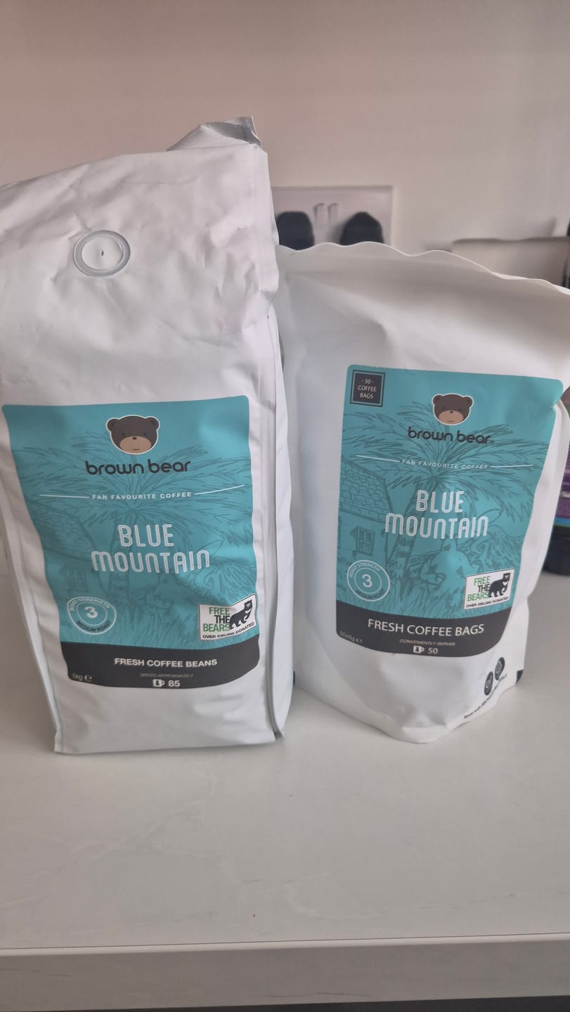 Customer photo review of Medium Roast Coffee - Blue Mountain - Strength 3