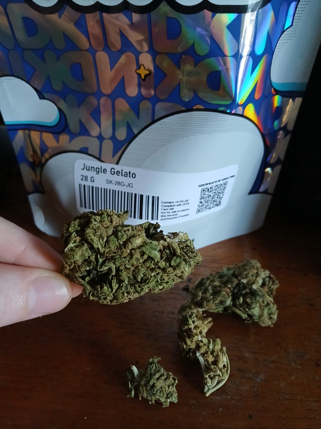 Customer photo review of Jungle Gelato - 28 Grams - Indica