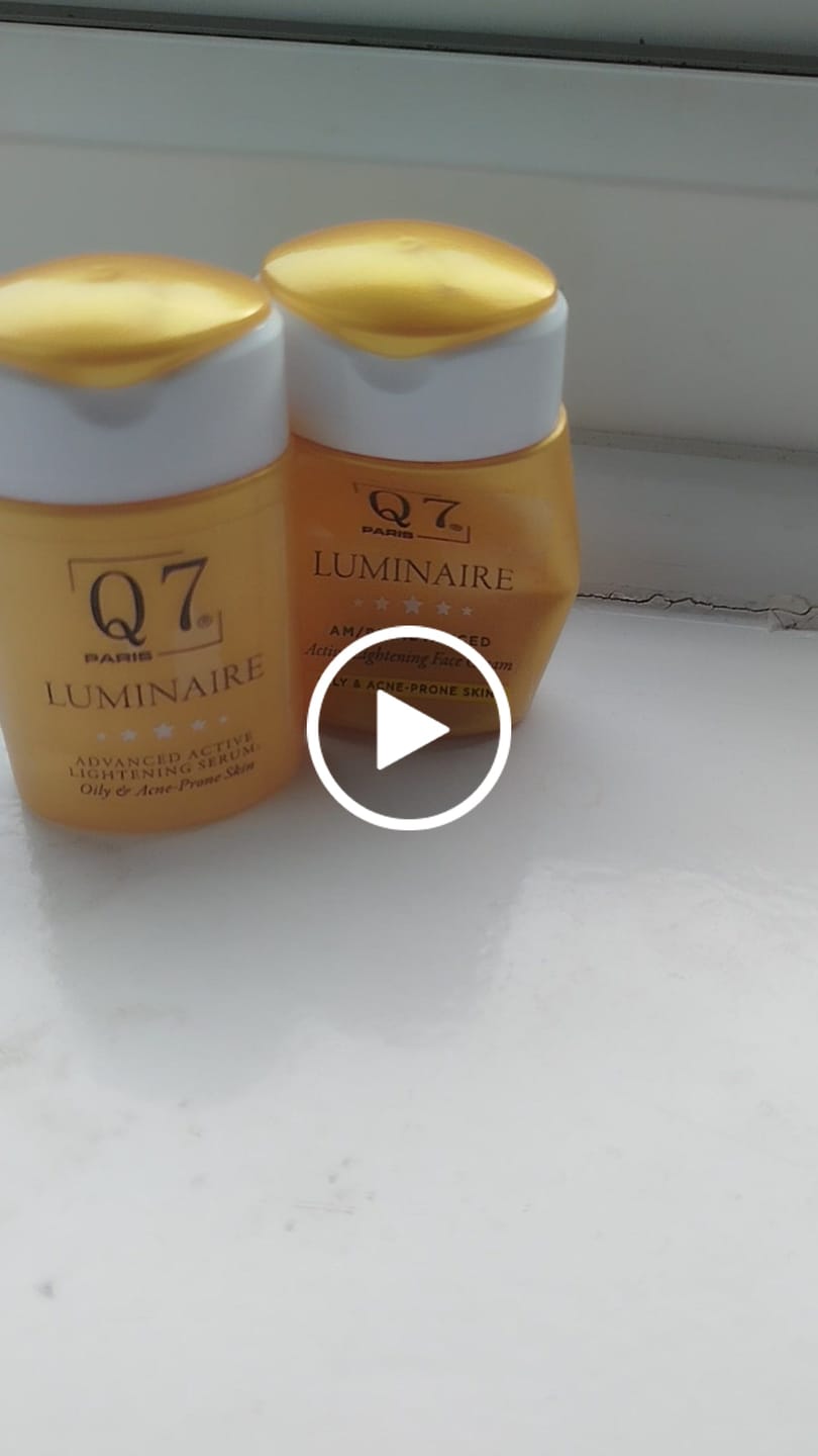 Customer video review of Q7Paris Luminaire 3ple Action Advanced Active Lightening Serum: Oily & Acne-Prone Skin – 30ml