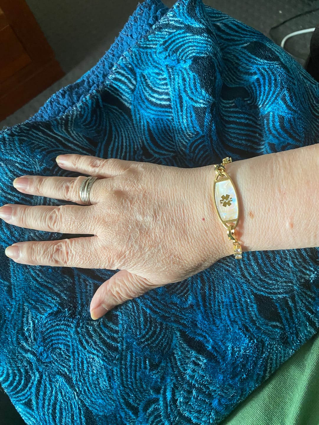 Customer photo review of Lumine Grace Women’s Medical ID Bracelet