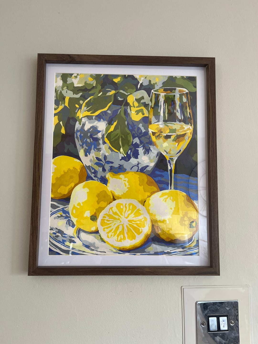 Customer photo review of Lemons and Wine | Paint by Numbers