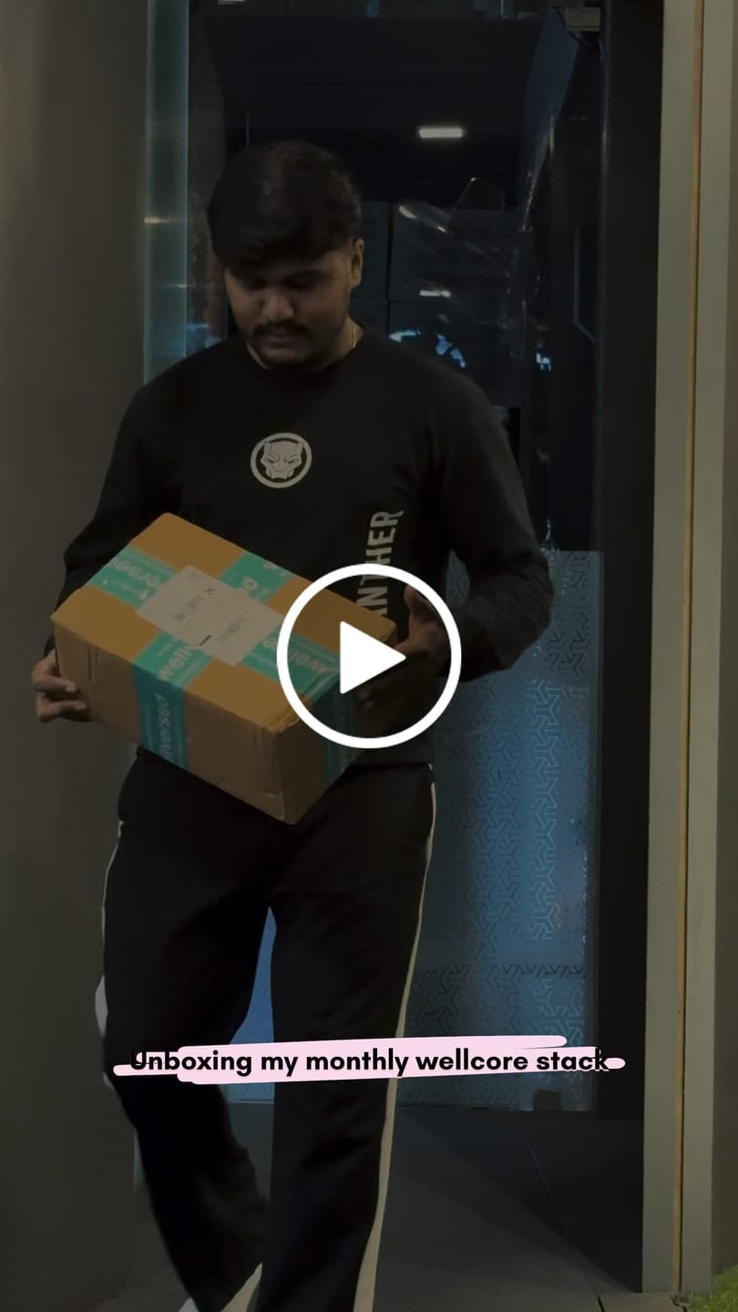 Customer video review of Wellcore - Micronised Creatine Monohydrate (83 Servings, Fruit Fusion) + Premium Gym Vest