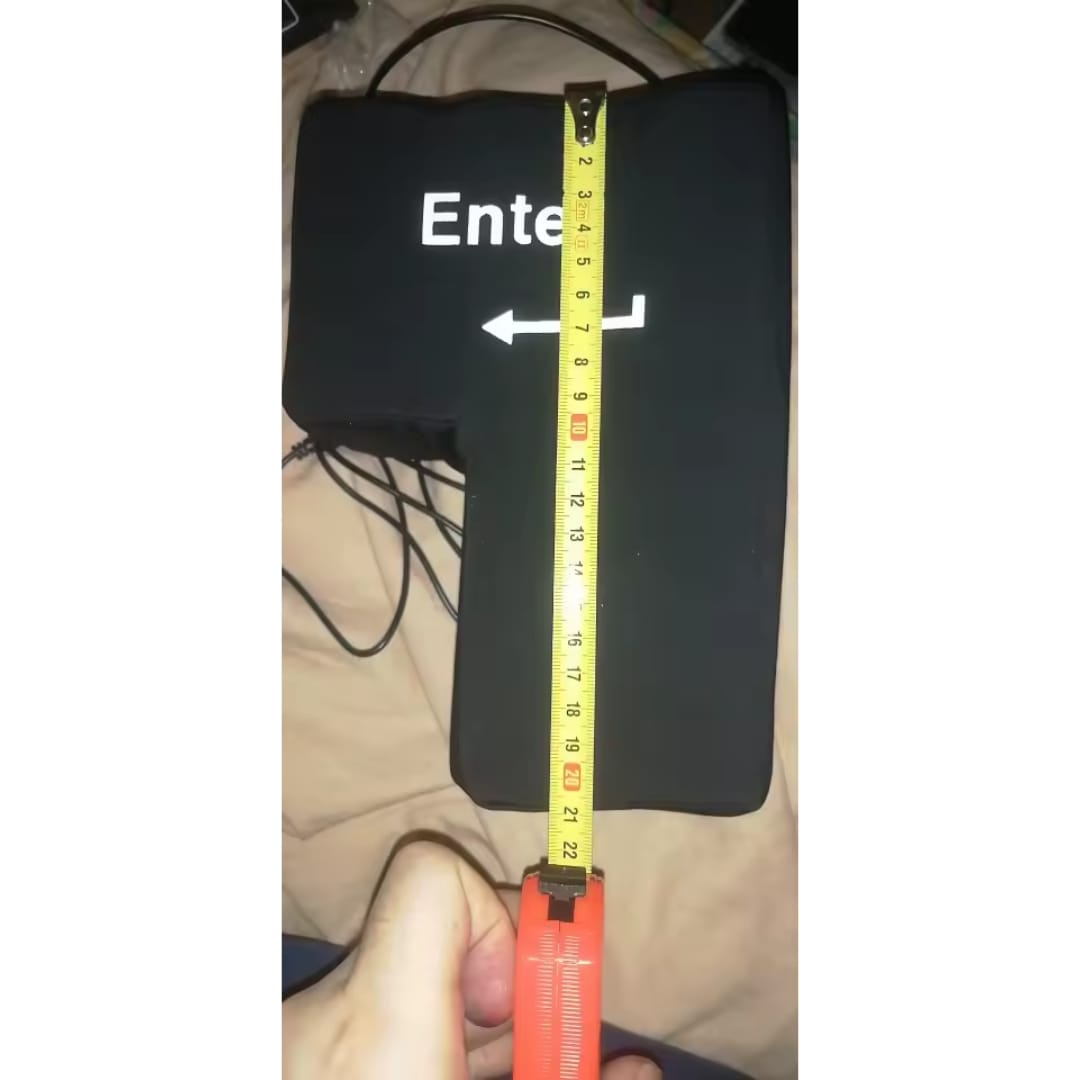 Customer photo review of Punch Ouch - Big Enter Button