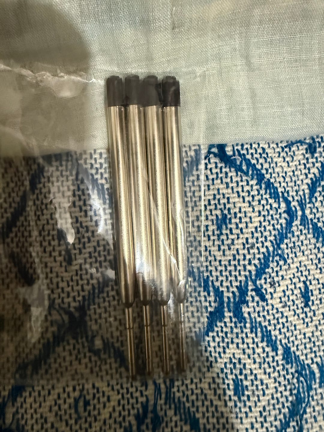 Customer photo review of Repuesto Tinta Azul Rollerball