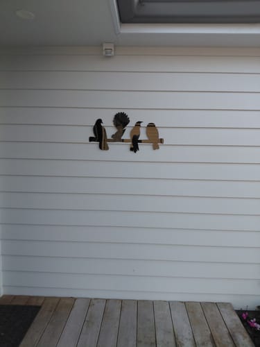 Customer photo review of NZ Bird Branch Wall Art