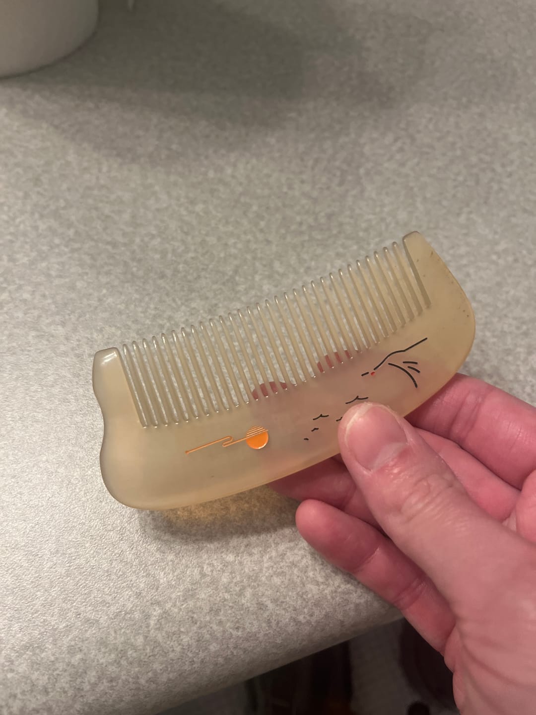 Customer photo review of Sheep Horn Pocket-Size Comb
