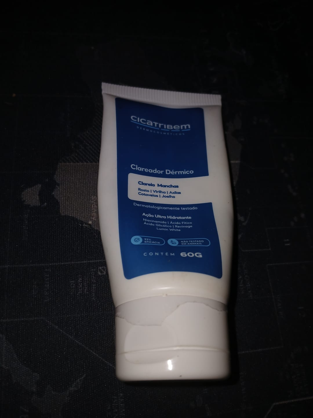 Customer photo review of Creme Clareador de Manchas – Melasma, Axilas, Virilha, Áreas Íntimas, Rosto e Corpo