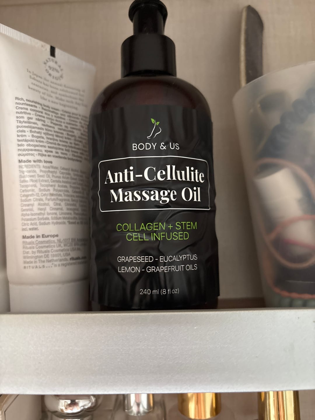 Customer photo review of Body For Us Anti-Cellulite Massage Oil