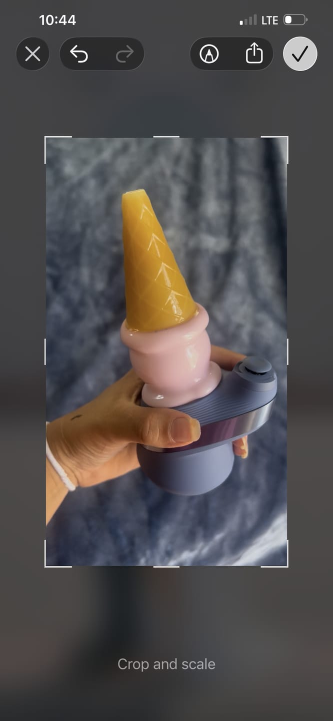 Customer photo review of Ice Cream Peak Top