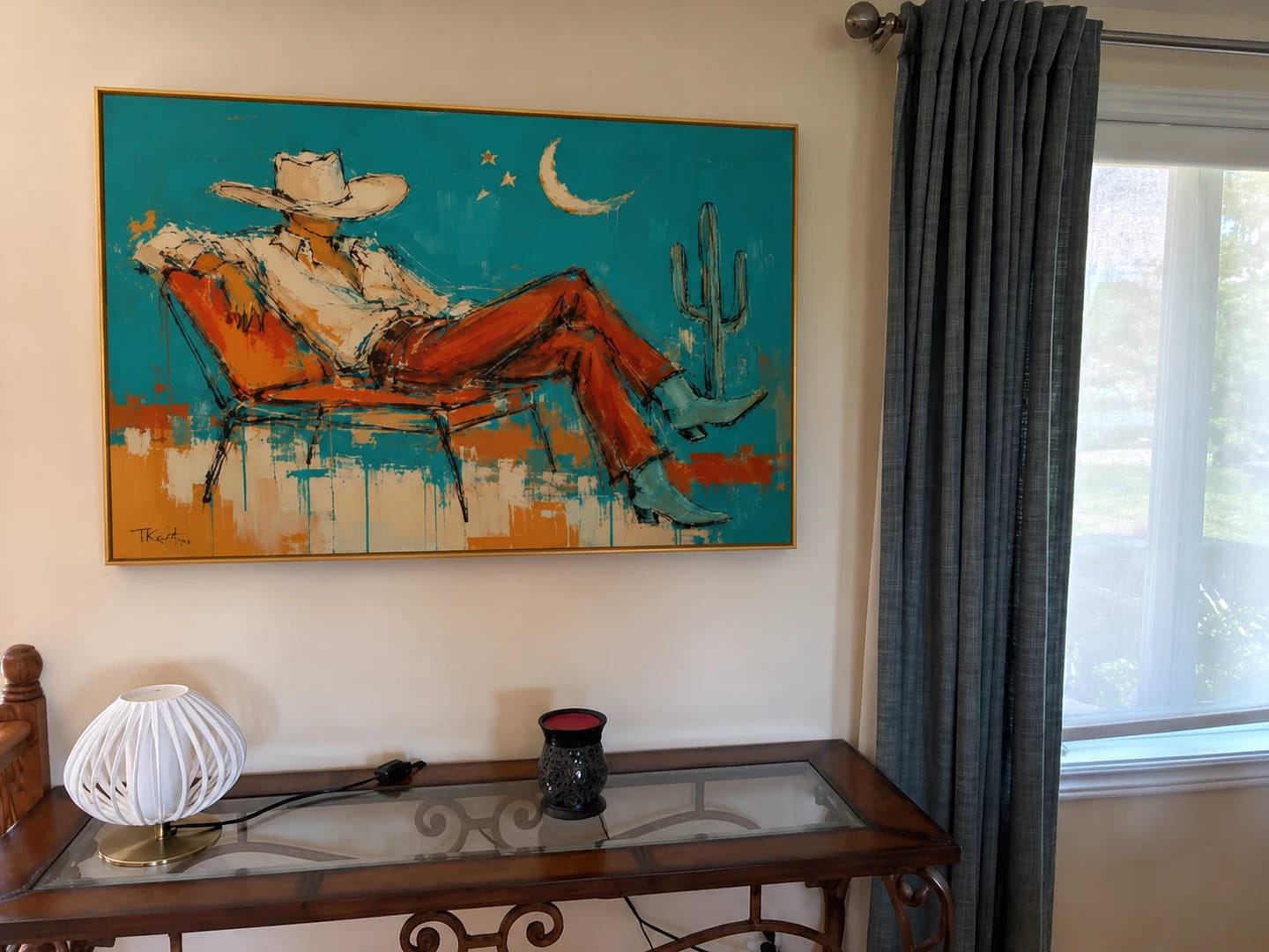 Customer photo review of Western Pop Art｜Under a Turquoise Moon
