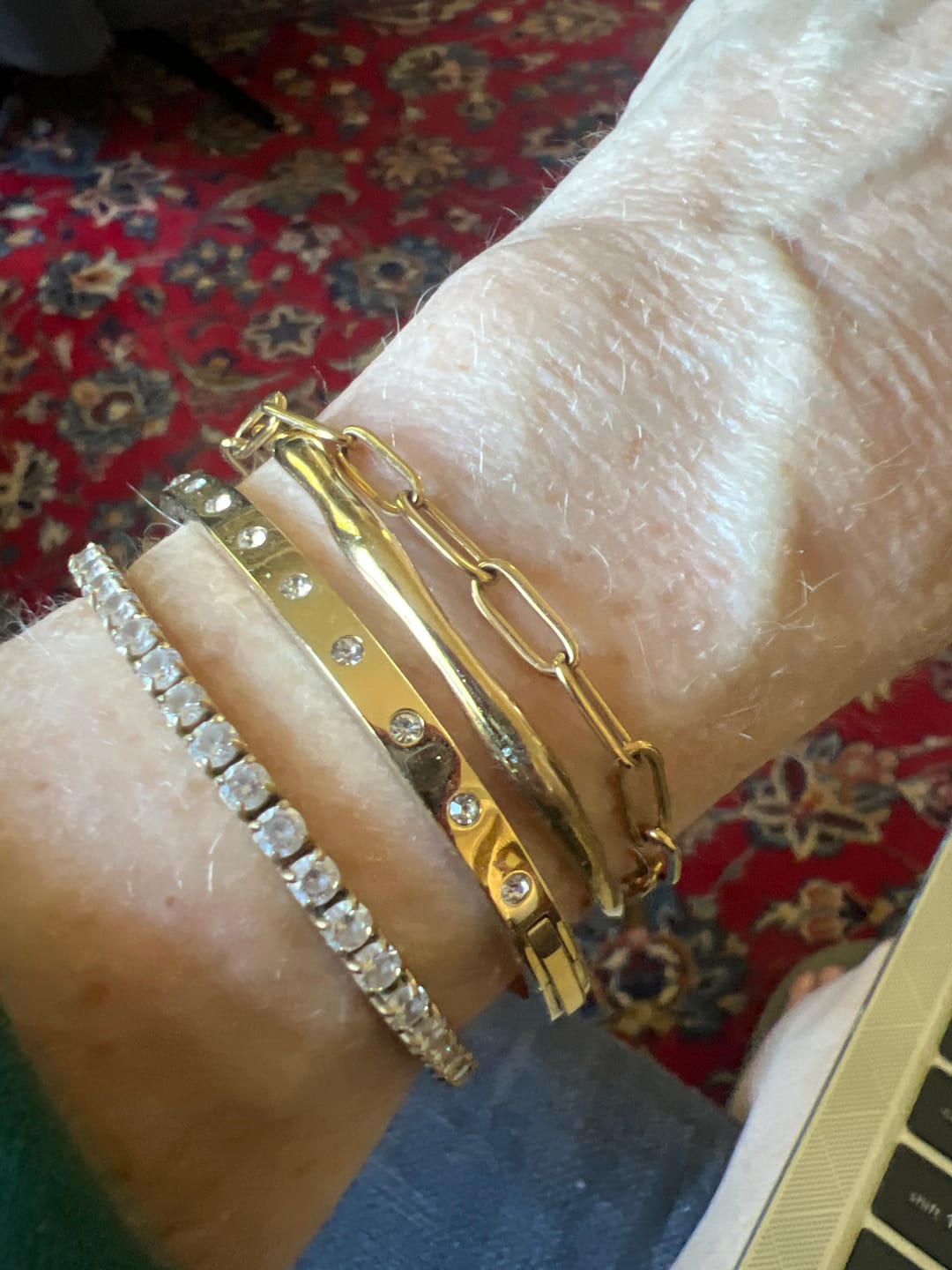 Customer photo review of Eternity Bangle Slim