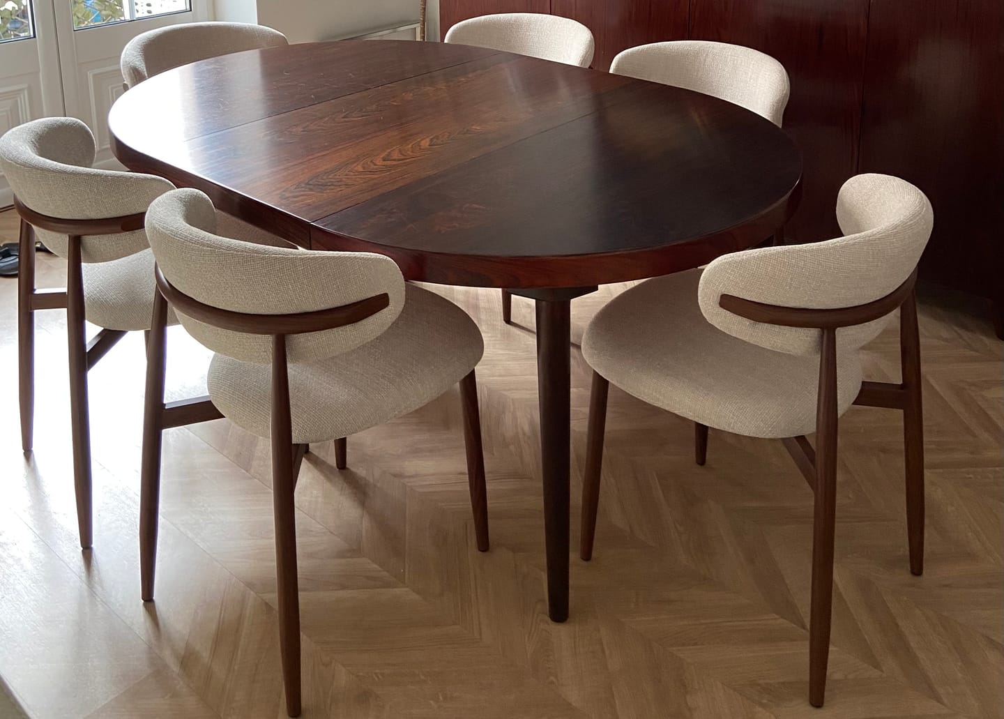 Customer photo review of Silla de comedor nórdica acero nogal Olimpo