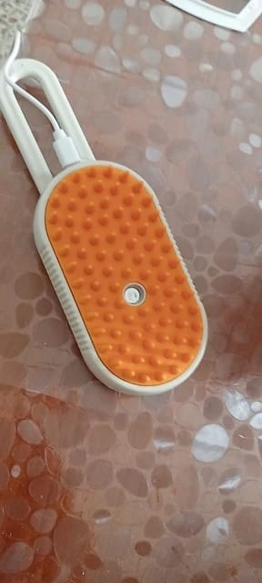 Customer photo review of Premium pet brush with steam function