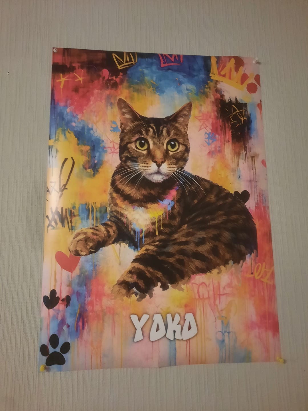 Customer photo review of Le graffiti - Poster personnalisé
