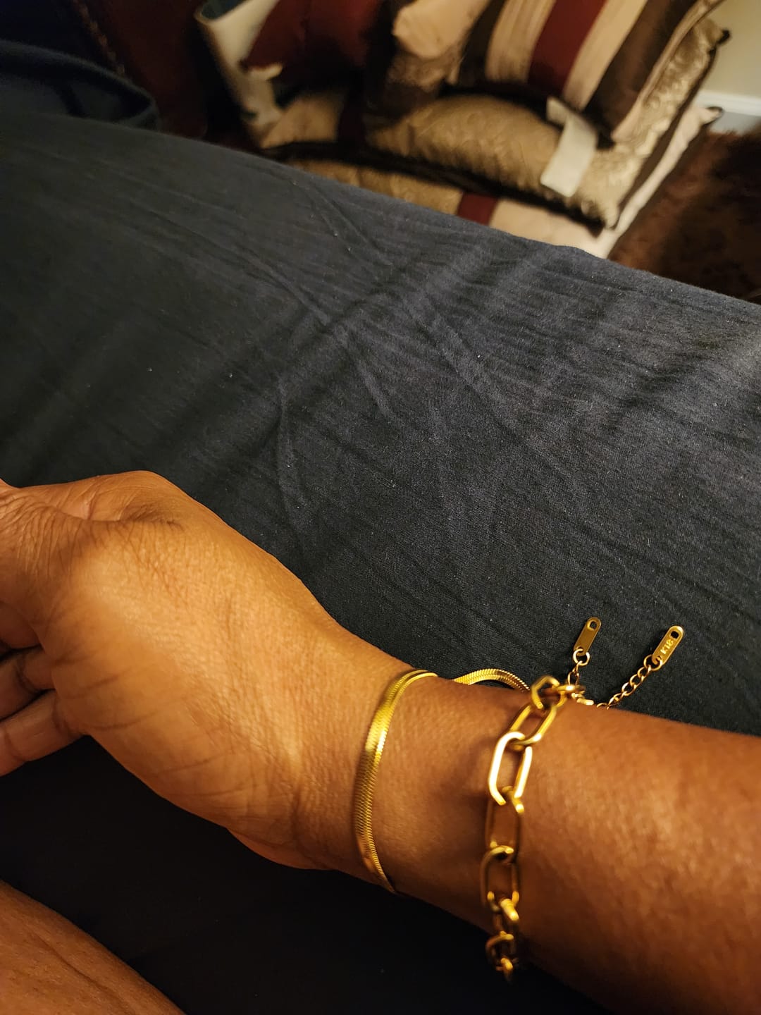 Customer photo review of Chelsea Herringbone Bracelet (Bundle)
