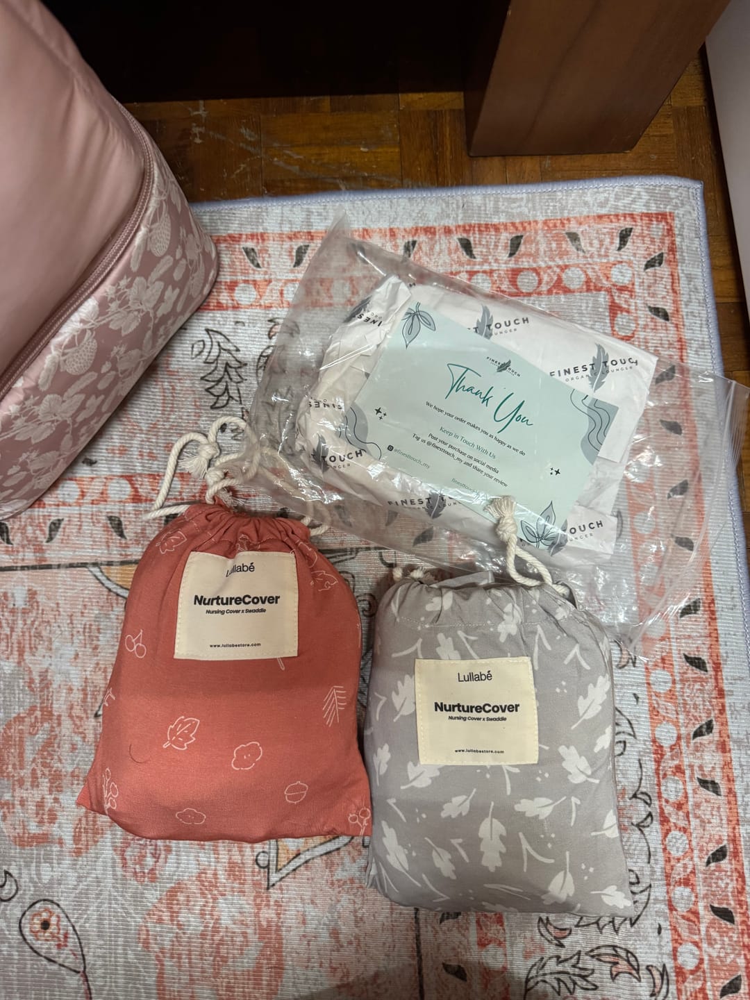 Customer photo review of NurtureCover Lullabé X Finest Touch | Bamboo Nursing Cover For Breastfeeding and Baby Swaddle