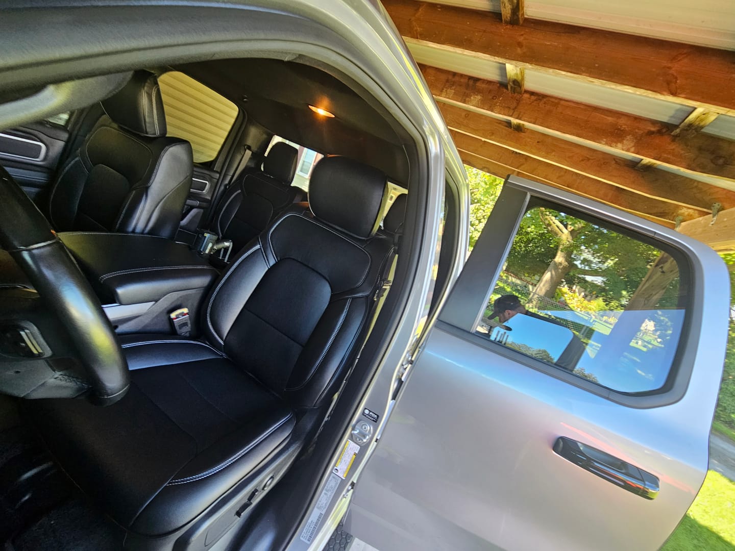 Customer photo review of 2019+ Dodge Ram 1500 TRX Leather Seat Covers