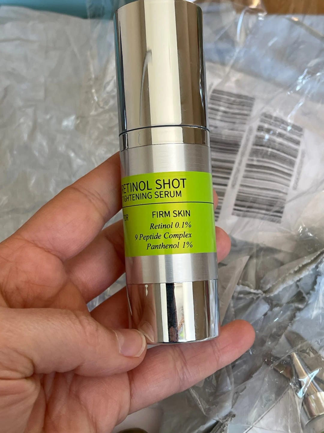 Customer photo review of Retinol Eye Cream – Firming & Brightening