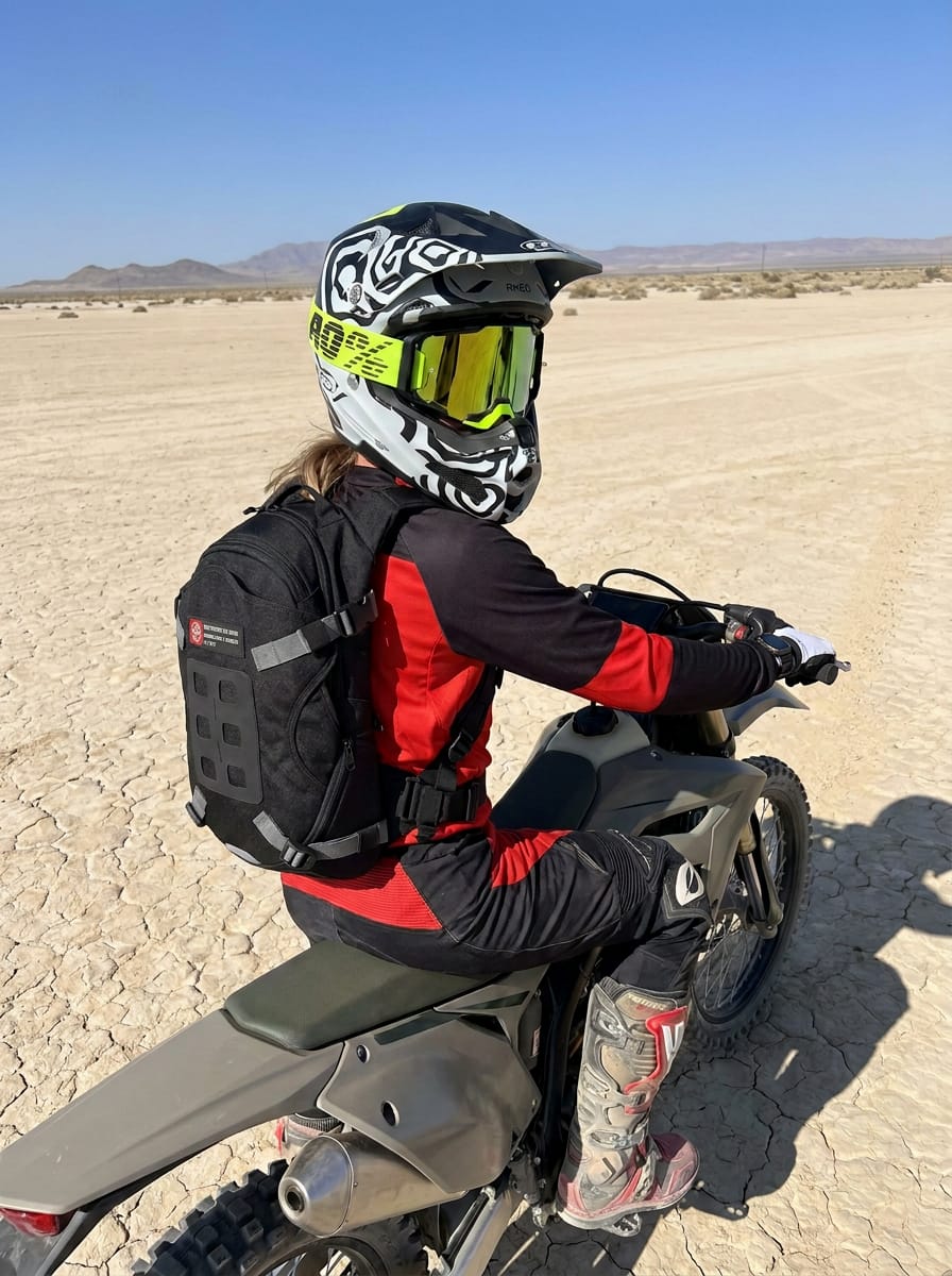 Customer photo review of 12L - Explorer Adventure Touring Backpack with Chest Harness