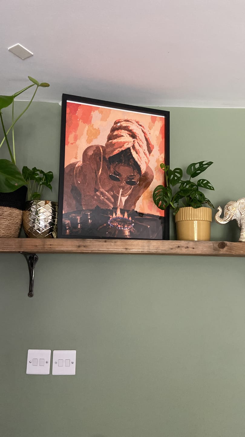 Customer photo review of Too Hot to Handle | Paint by Number