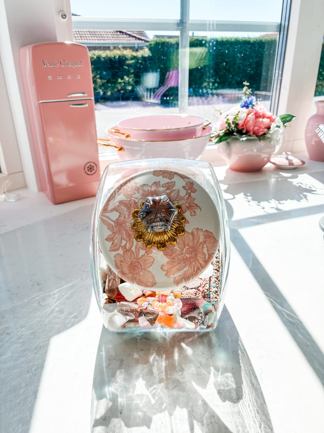 Customer photo review of Cookie Jar with Rosy English Garden Lid by MacKenzie-Childs