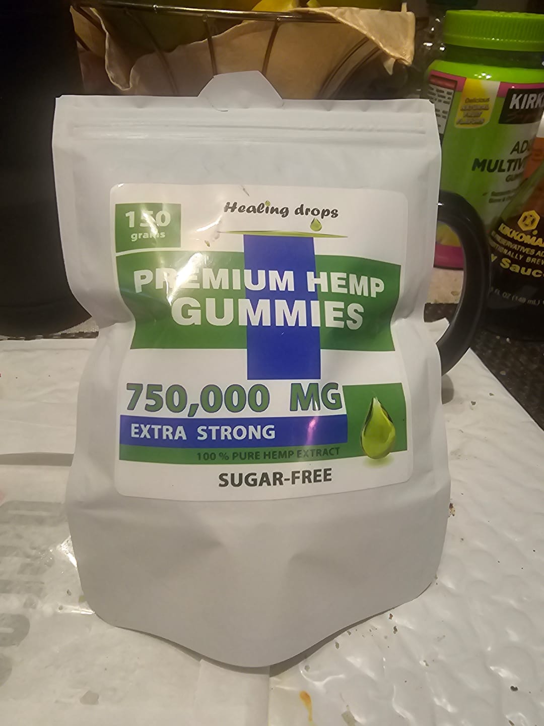 Customer photo review of Hemp Gummy Bears 750,000mg Sugar-Free Premium Organic + Vitamins: C B D E + Omega 3 6 9