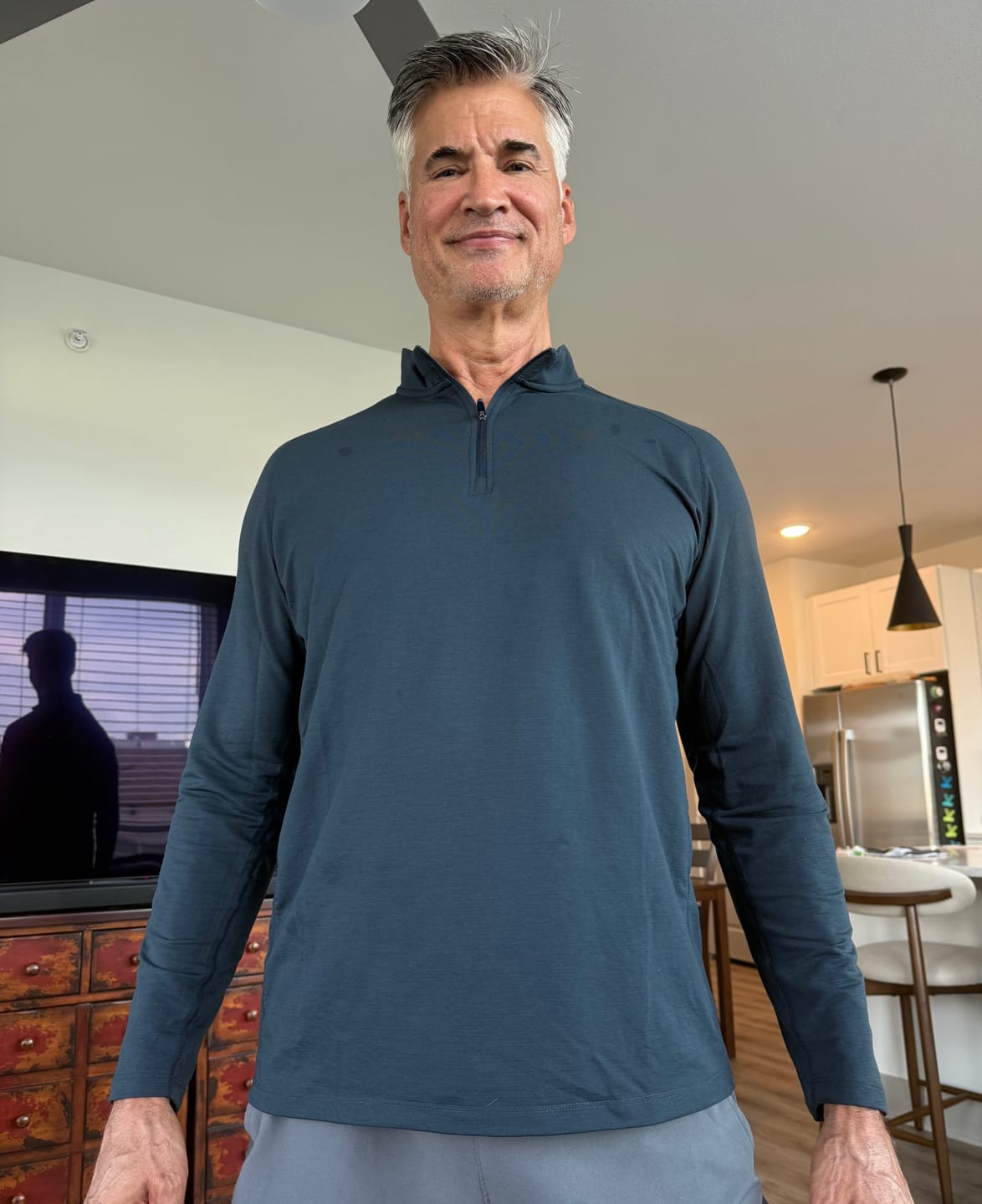 Customer photo review of Performance Airknit Fitted Quarter Zip