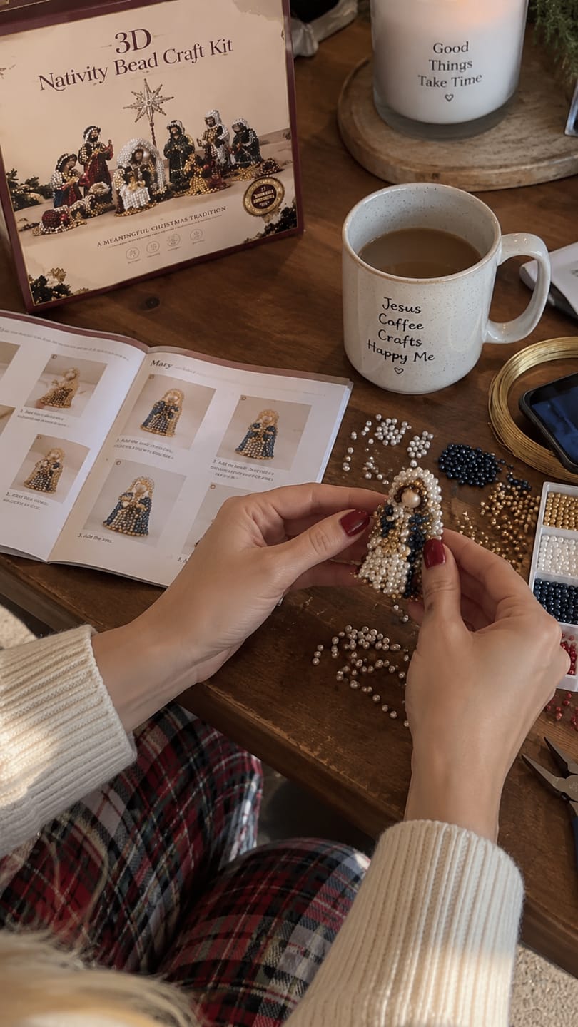 Customer photo review of Nativity Bead Craft Kit