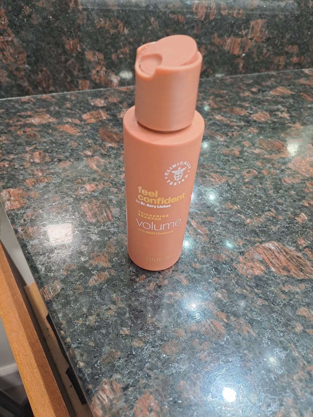 Customer photo review of Hair Thickening Shampoo Travel Size