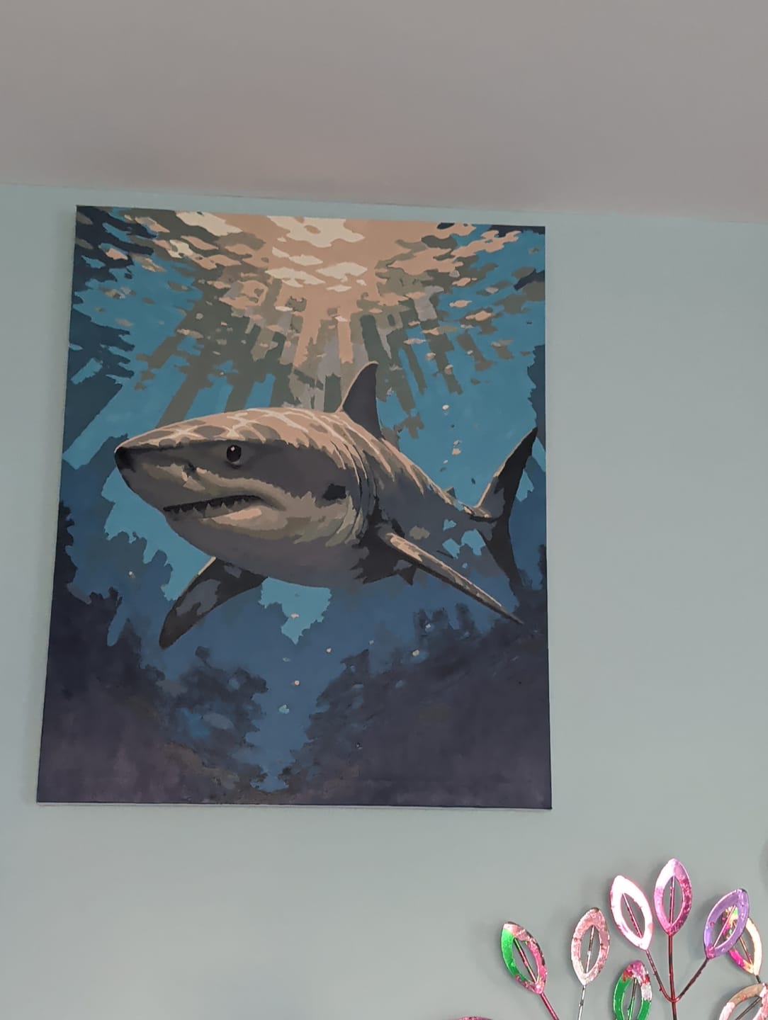 Customer photo review of Ocean Apex | Paint by Number