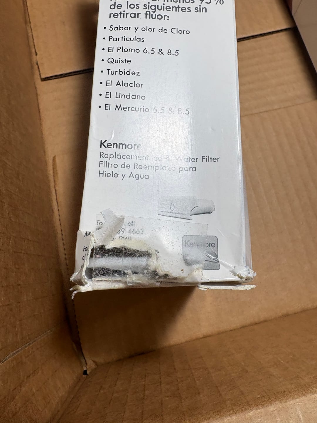 Customer photo review of Kenmore 9911 46-9911 Refrigerator Water Filter Replacement