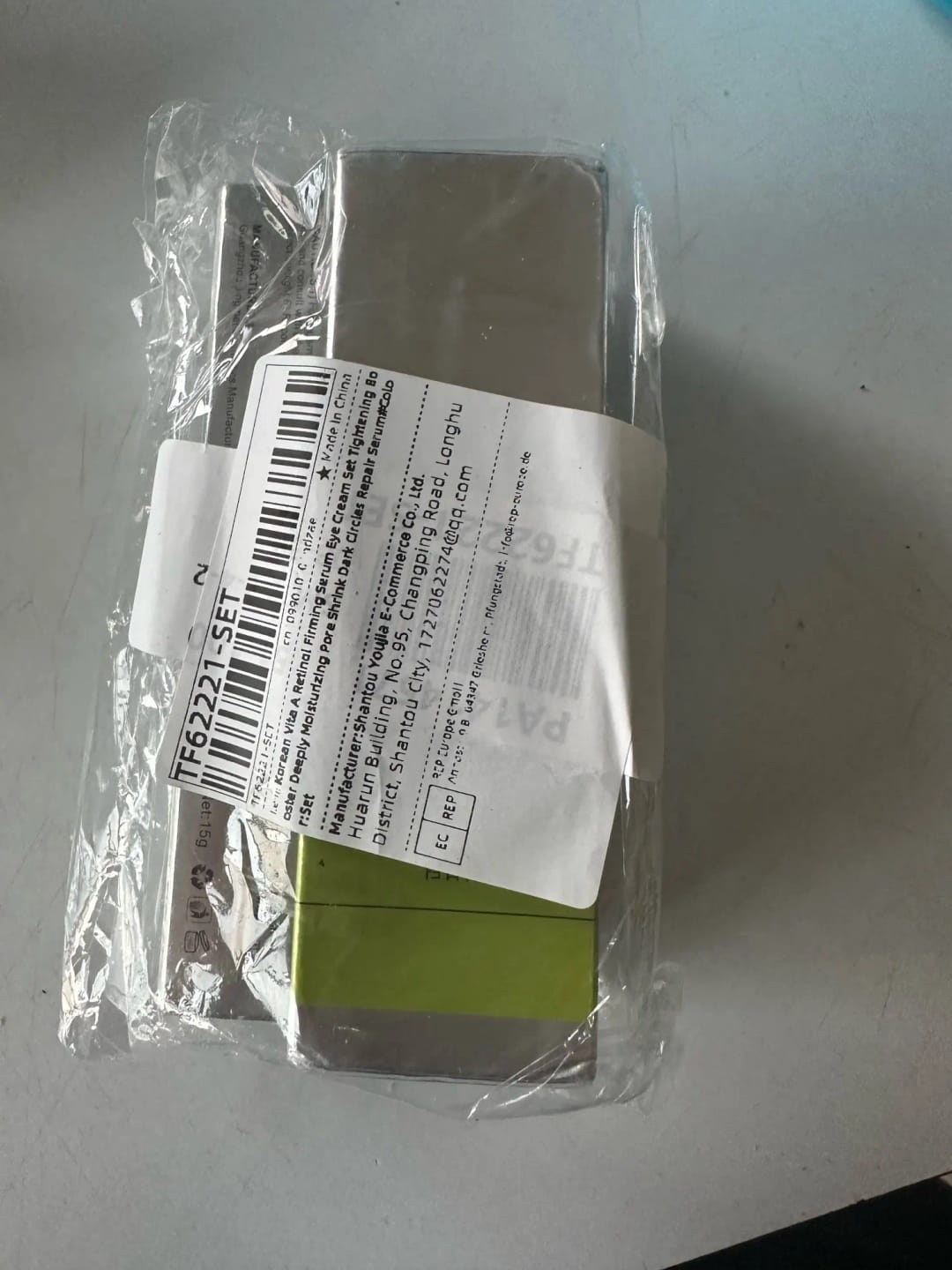 Customer photo review of Retinol Eye Cream – Firming & Brightening