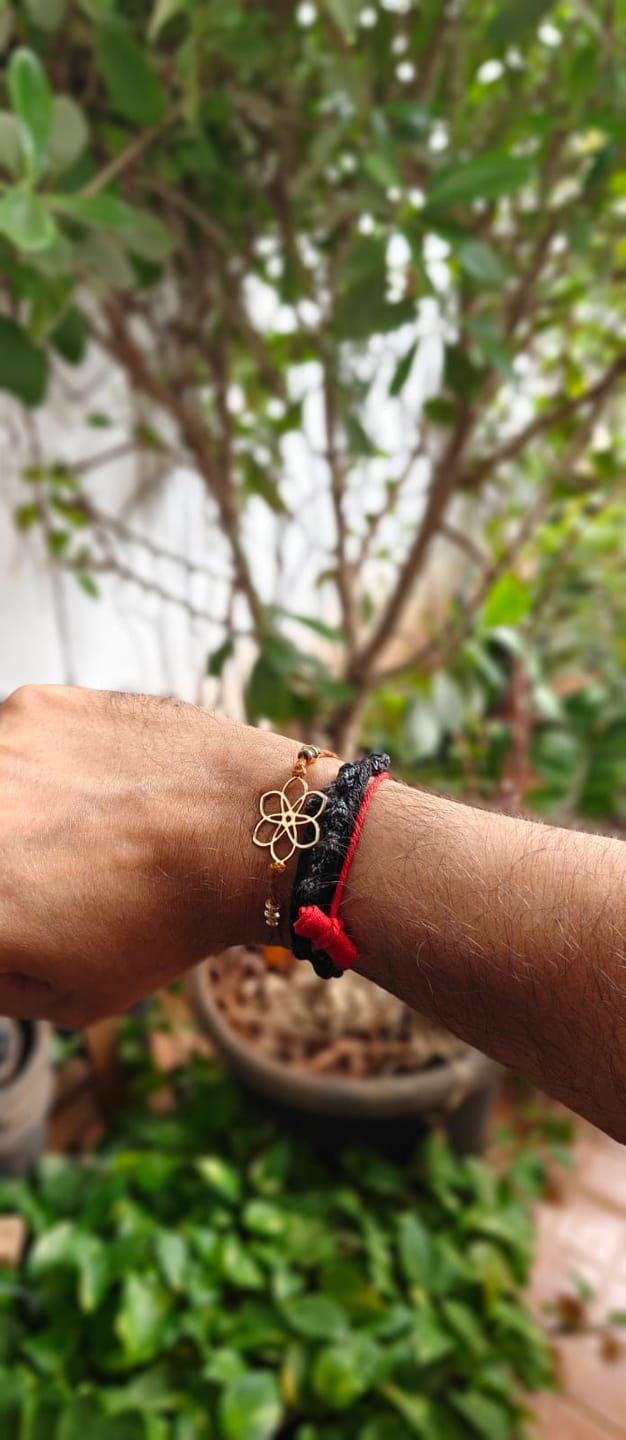 Customer photo review of Rakhi Gift Box - Lapel Pin India Map