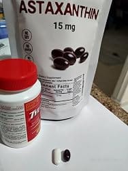 Customer photo review of Natural Astaxanthin 12mg with Coconut Oil for Skin & Eye Health - 120 Softgels
