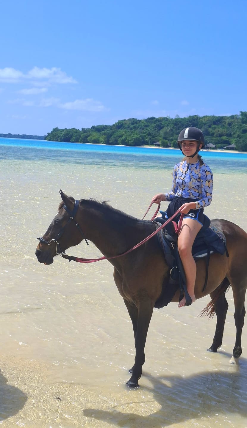 Customer photo review of Roxie Teen Long Sleeve Period Swimsuit