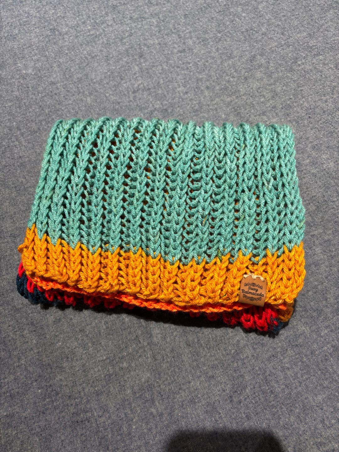 Customer photo review of Etiquetas ecocuero para doblar 5x2 cm