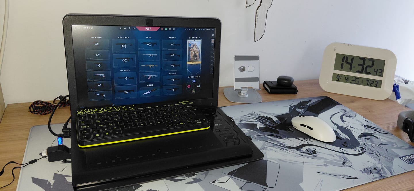 Customer photo review of Wraith Studio Daydream Deskmat