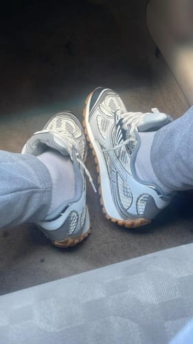 Customer photo review of Bottega venta orbit silver and white