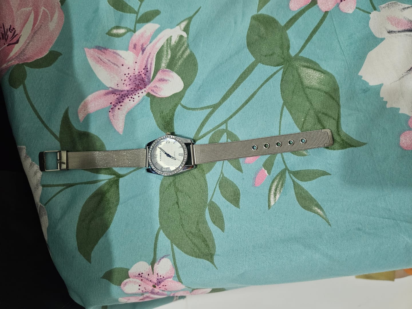 Customer photo review of Crystal Bezel Mesh Watch