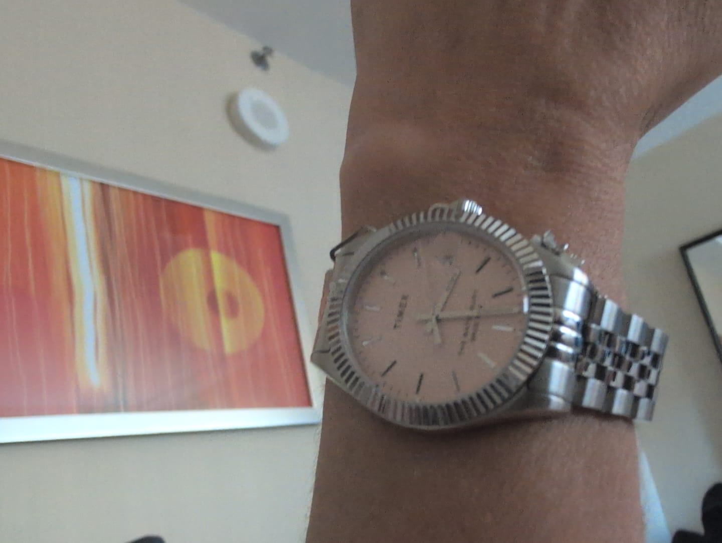Customer photo review of Timex Women's Watch - Waterbury Pink Dial Stainless Steel Bracelet | TW2V31500VQ
