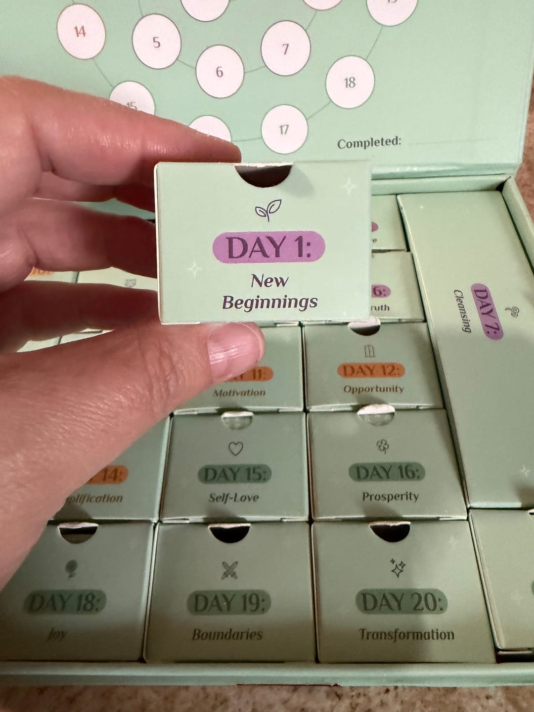 Customer photo review of 21 Days of Transformation — A Guided Ritual Experience
