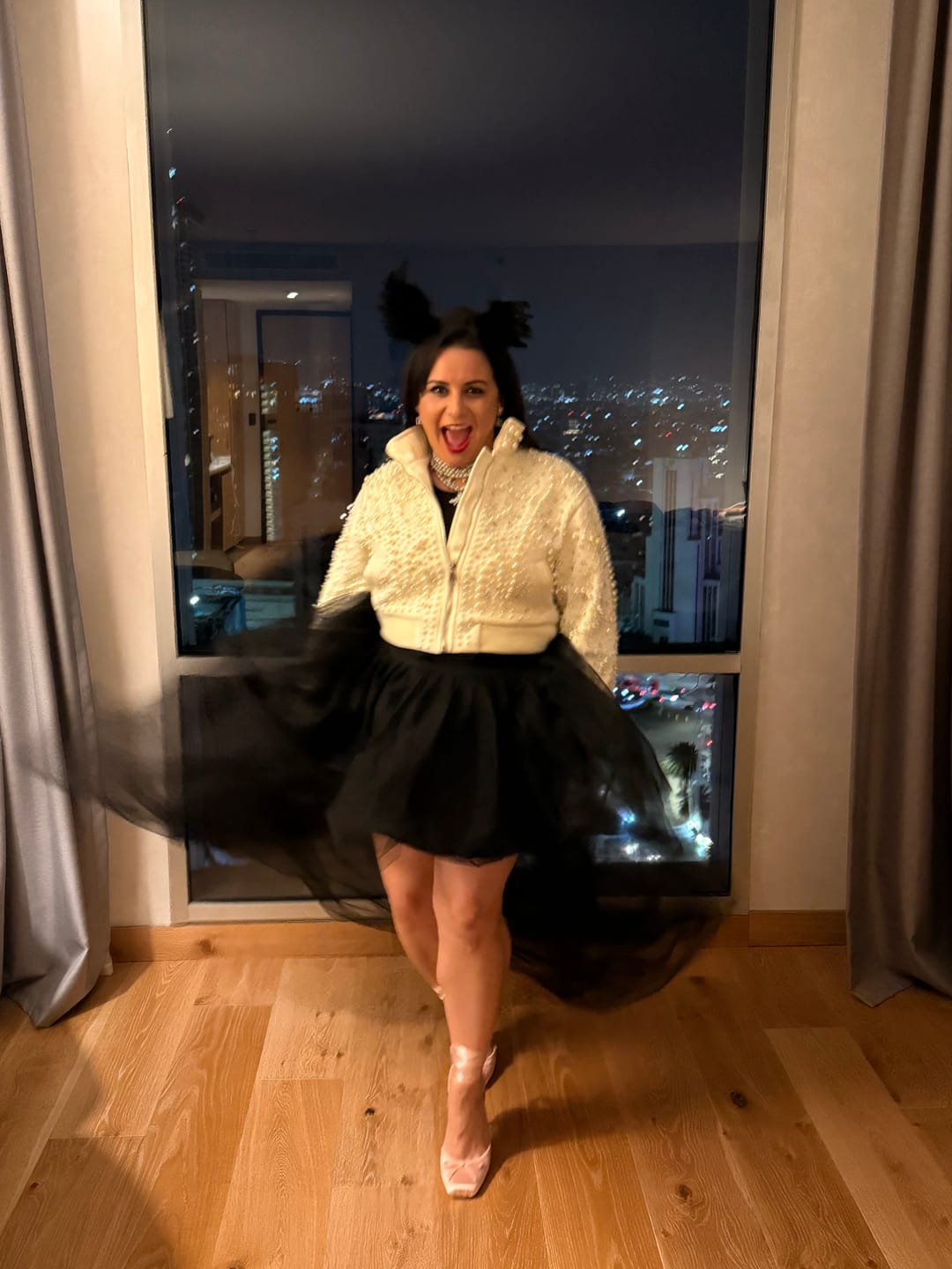 Customer photo review of ETHEL-CREAM PEARL STATEMENT JACKET